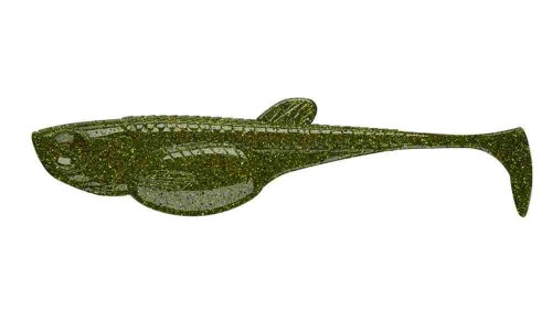 GUMA LIBRA LURES EMBRION SHAD 3" 029 SALTY GREEN FISH