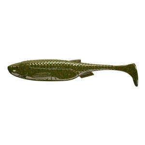 GUMA LIBRA LURES KRAKEN SHAD 2" 032 MOTOR OIL GREEN