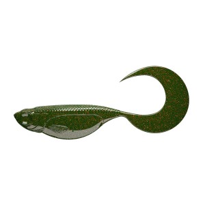 GUMA LIBRA LURES EMBRION TWIST TAIL 2,5" 032 MOTOR OIL GREEN