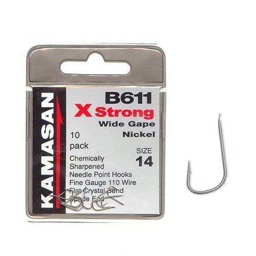 HACZYKI KAMASAN B611 XSTRONG WIDE GAPE NICKEL #18