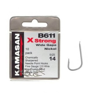 HACZYKI KAMASAN B611 XSTRONG WIDE GAPE NICKEL #16