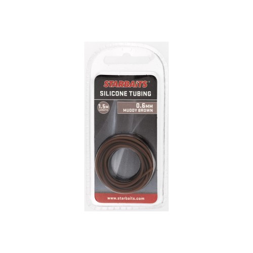 RURKA SILIKONOWA STARBAITS SILICONE TUBING 0,6MM 1,5M BRĄZOWA