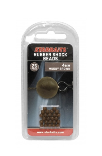 KORALIK ZDERZAKOWY STARBAITS RUBBER SHOCK BEADS GUMOWY 4MM 25SZT ZIELONY