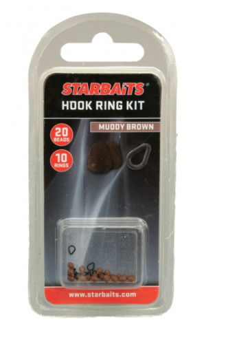 STOPER STARBAITS NA HACZYK ZIELONY HOOK RING BRĄZOWY