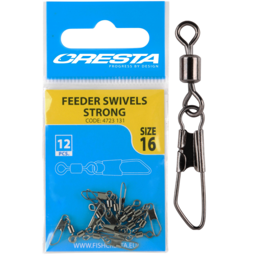 KRĘTLIK Z AGRAFKĄ CRESTA FEEDER SWIVELS STRONG #12 12SZT