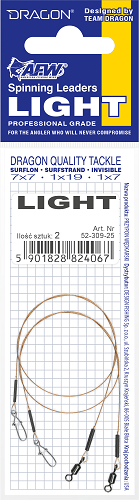 PRZYPON DRAGON 1X7 SURFLON 9KG LIGHT 35CM 2SZT
