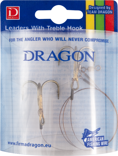 PRZYPON ŻYWCOWY DRAGON A.F.W. #1/0 1X7 SURFSTRAND 13KG 30CM 2SZT/OPAK
