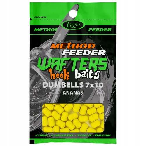 PRZYNĘTA LORPIO HOOK BAITS WAFTERS DUMBELLS 7x10MM ANANAS 15G
