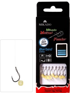 PRZYPON MIKADO MF Z GUMKĄ hak z zadziorem nr 8 żyłka:0.25mm/10cm - op.8szt.