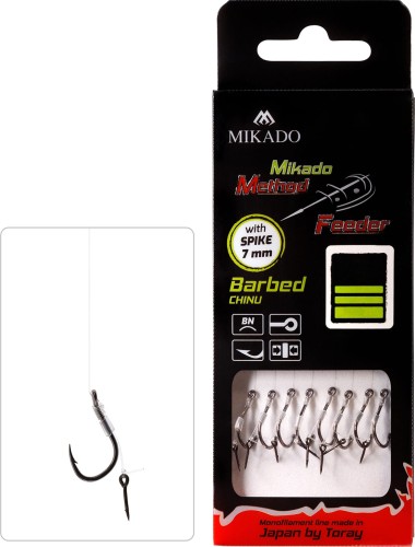 PRZYPON MIKADO MF Z IGŁĄ hak z zadziorem nr 8 / żyłka: 0.25mm/10cm - op.8szt.