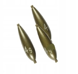 CIĘŻARKI DRENNAN OLIWKA Z IGIELITEM IN-LINE 0,40G 6SZT