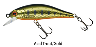 WOBLER GUNKI RODAN 59 SHW ACID TROUT GOLD 7G 0.4-1.5M 59MM