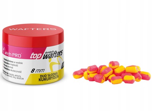 TOP DUMBELLS MATCH PRO WAFTERS 8MM DUO SŁODKA KUKURYDZA