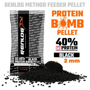 PELLET GENLOG PROTEIN BOMB 2MM BLACK 0,8KG