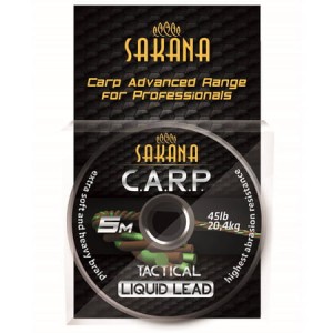 LEADCORE SAKANA LIQUID LEAD TECTICAL BRĄZOWO-ZIELONY 45LBS 5M