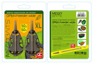 ZESTAW KOSZYKÓW MEGABAITS DO METODY OPEN FEEDER WIDE 2SZT XL 50G+60G