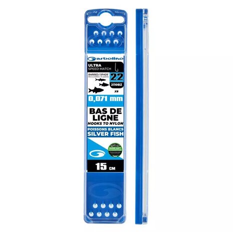 HACZYKI Z PRZYPONEM GARBOLINO ULTRA SPEED MATCH #18 2110BZ 0,085MM 0,6KG 15CM