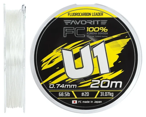 FLUOROCARBON FAVORITE U1 FC 20M NR40/1,05MM 133,6LB/60,62KG