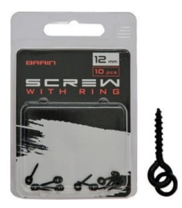 BRAIN SCERW WITH RING 15MM 10SZT