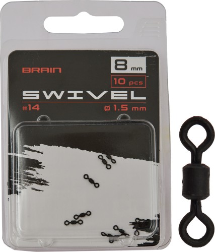 KRĘTLIK KARPIOWY BRAIN SWIVEL NR8 10MM 2,3MM