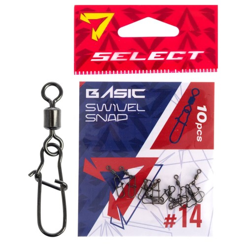 AGRAFKA Z KRĘTLIKIEM SELSCT BASIC SWIVEL SNAP NR14 10SZT