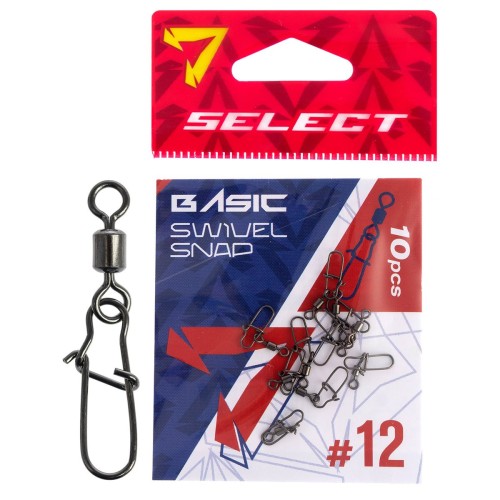 AGRAFKA Z KRĘTLIKIEM SELSCT BASIC SWIVEL SNAP NR12 10SZT