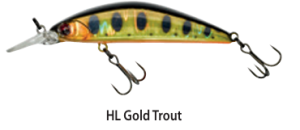 WOBLER ILLEX JACKALL TRICOROLL GT 56 MD-F HL GOLD TROUT