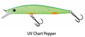 WOBLER GUNKI GAMERA SLIM 110 SP U.V CHART PEPPER