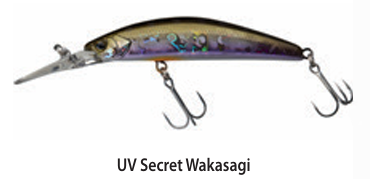 WOBLER ILLEX JACKALL TRICOROLL GT 72 DR-F UV SECRET WAKASAGI