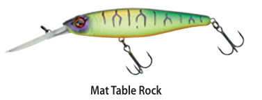 WOBLER ILLEX TWITCH FLESH 95 D2R MAT TABLE ROCK
