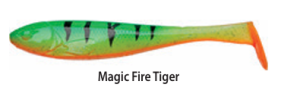 GUMA ILLEX MAGIC SLIM SHAD 6" MAGIC FIRE TIGER