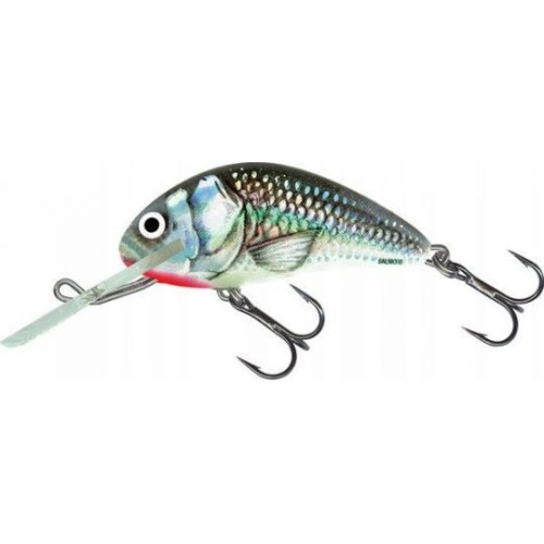 WOBLER SALMO HORNET 6 HOLOGR GREY SHINER PŁYWAJĄCY