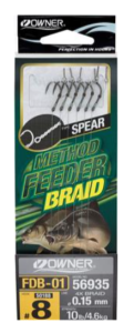 PRZYPON OWNER METHOD FEEDER FDB-01 HACZYK 8+PLECIONKA 0,15 MM 10CM Z BAGNETEM