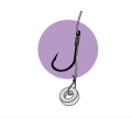 PRZYPON OWNER METHOD FEEDER FDB-02 HACZYK 12+PLECIONKA 0,12 MM 10CM Z GUMKĄ
