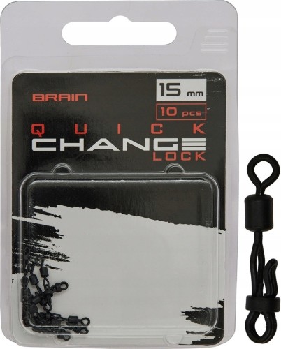 KRĘTLIK KARPIOWY DO SZYBKIEJ WYMIANY BRAIN QUICK CHANGE LOCK 15MM 10SZT