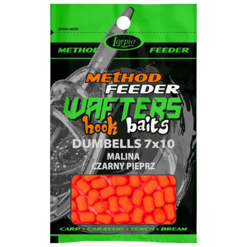 WAFFTERS LORPIO METHOD FEEDER 7X10MM MALINA CZARNY PIEPRZ