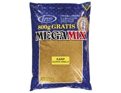 ZANĘTA LORPIO MEGA MIX KARP SCOPEX VANILLA 3 KG