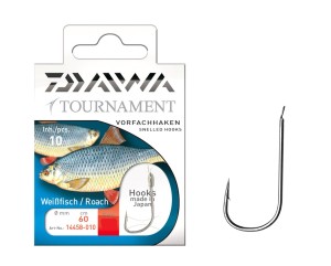 HACZYKI Z PRZYPONEM DAIWA TN BIAŁA RYBA #14 0,12MM 60CM