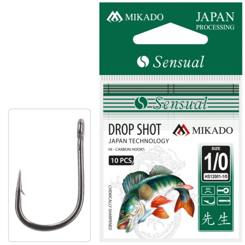 HACZYK MIKADO SENSUAL DROP SHOT nr 3/0 BN 10SZT