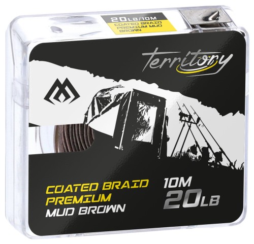 PLECIONKA MIKADO W OTULINIE COATED BRAID PREMIUM MUD BROWN 20 LB 10 M