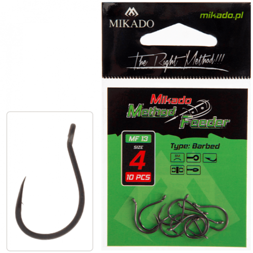 HACZYKI MIKADO MF13 #10 Z ZADZIOREM 10SZT