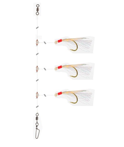 PRZYWIESZKA DAIWA COD&COALFISH RIG 360' 4/0 150CM 0,90MM/0,80MM WHITE