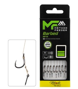 PRZYPON MIKADO MF MF14 Z IGŁĄ hak z zadziorem nr 6 / plecionka: 0.16mm/10cm