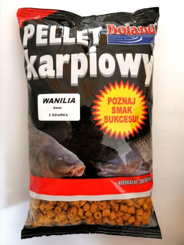 PELLET BOLAND WANILIA 8MM Z DZIURKĄ 1KG