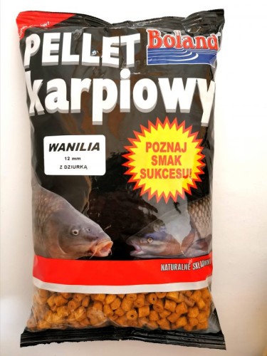 PELLET BOLAND WANILIA 12MM Z DZIURKĄ 1KG