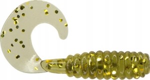 GUMA DRAGON TWISTER V-LURES JUMPER PERŁA BS BLACK GLITTER 2,5CM