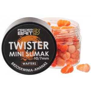 TWISTER FEEDER BAIT MINI ŚLIMAK 10/7MM  BRZOSKWINIA ANANAS
