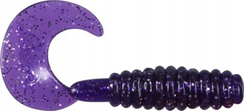 GUMA DRAGON TWISTER V-LURES JUMPER VIOLET SILVER GLITTER 5CM