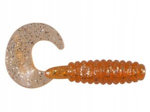 GUMA DRAGON TWISTER V-LURES JUMPER CARROT SILVER GLITTER 5CM