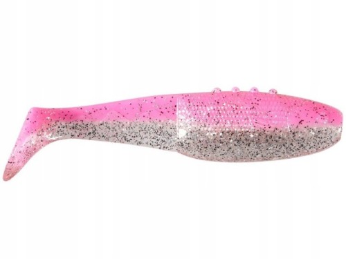 GUMA DRAGON RIPPER V-LURES RENOKILLER PRO FLAMINGO PINK GLITTER 6CM